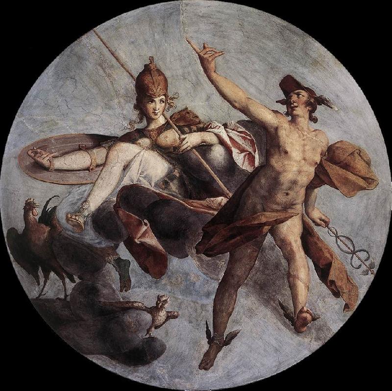 SPRANGER, Bartholomaeus Hermes and Athena kh Sweden oil painting art